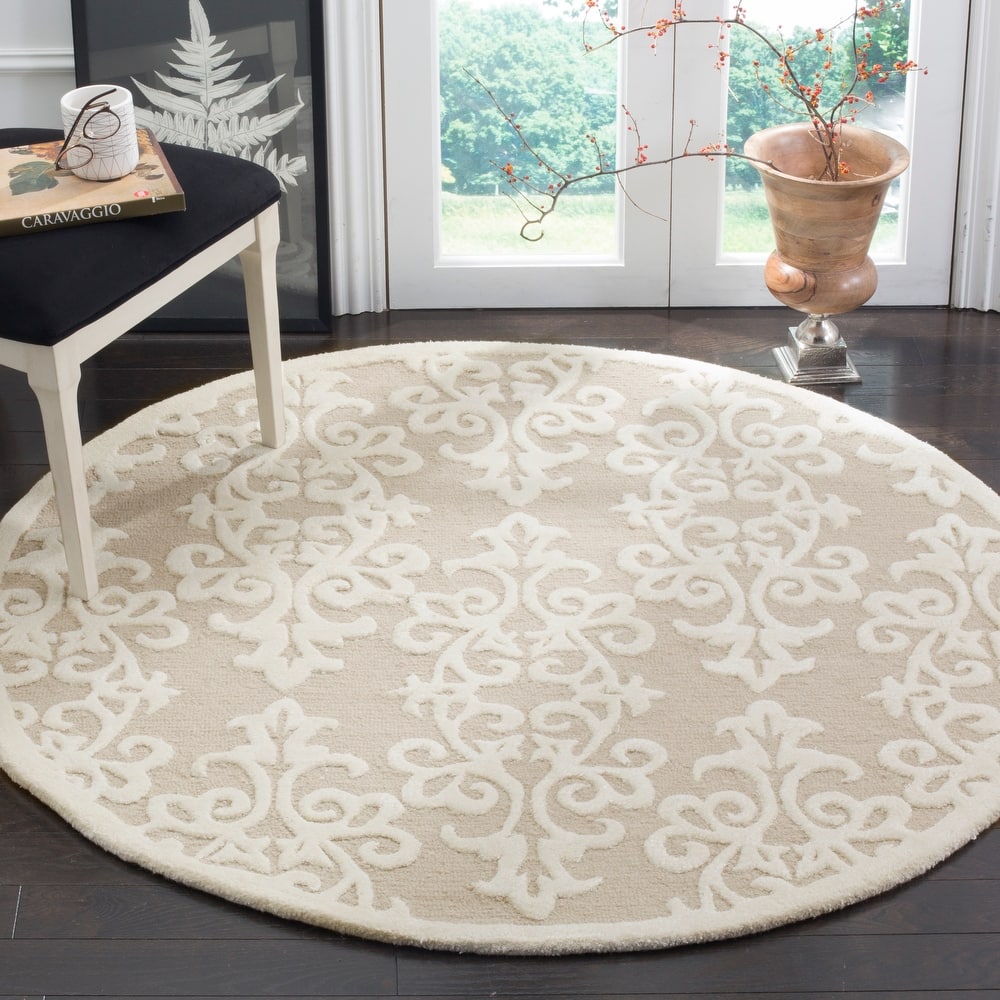SAFAVIEH Handmade Bella Marilyne Modern Floral Wool Rug