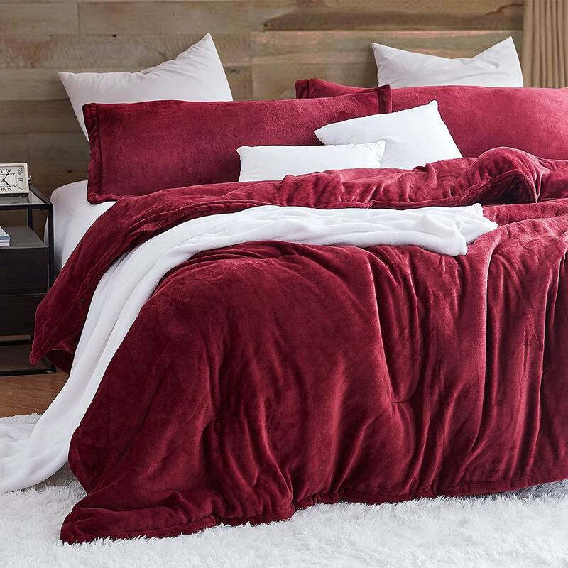 Touchy Feely - Coma Inducer® Oversized Comforter Set - Velvety Cabernet