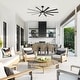 preview thumbnail 32 of 37, 72"/80" Large Windmill Ceiling Fan with Light and Remote(10 Reversible Blades)