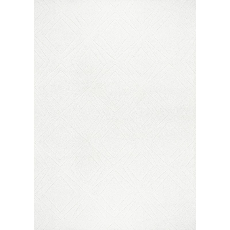 Pasargad Home Turkish Shag Collection Ivory Area Rug Plush 1 Inch Pile - 11' 5'' X 14' 7''