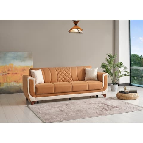 Daria 91.7" Fabric Convertible Slepeer Sofa
