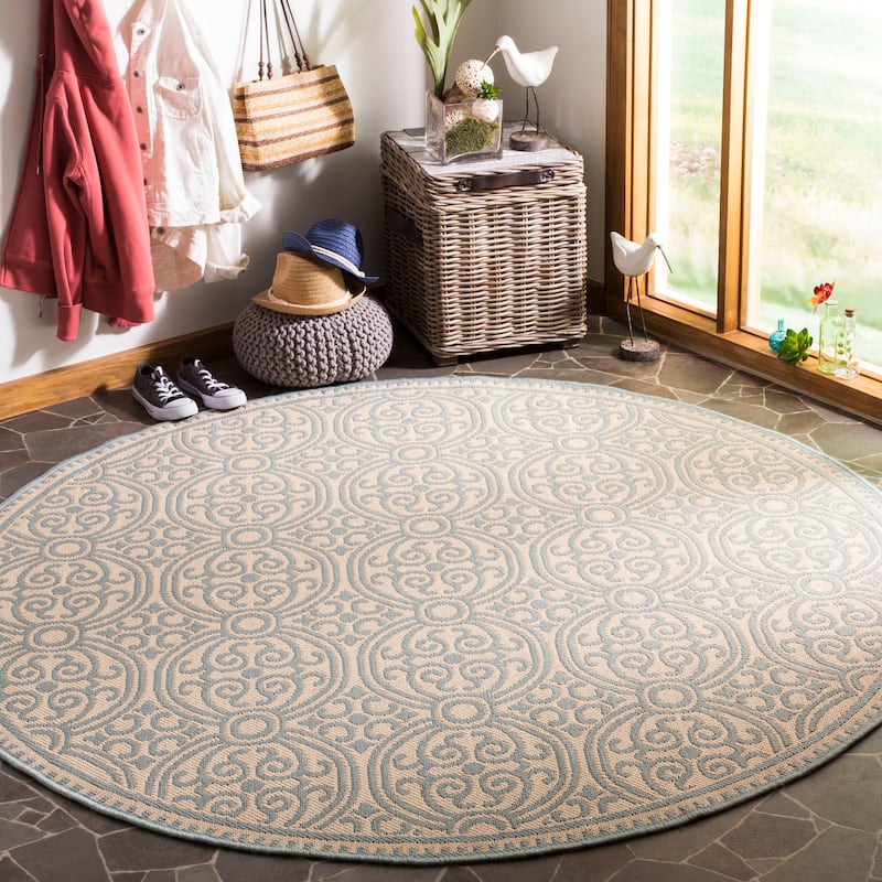 SAFAVIEH Linden Myriame Indoor/ Outdoor Waterproof Patio Backyard Rug