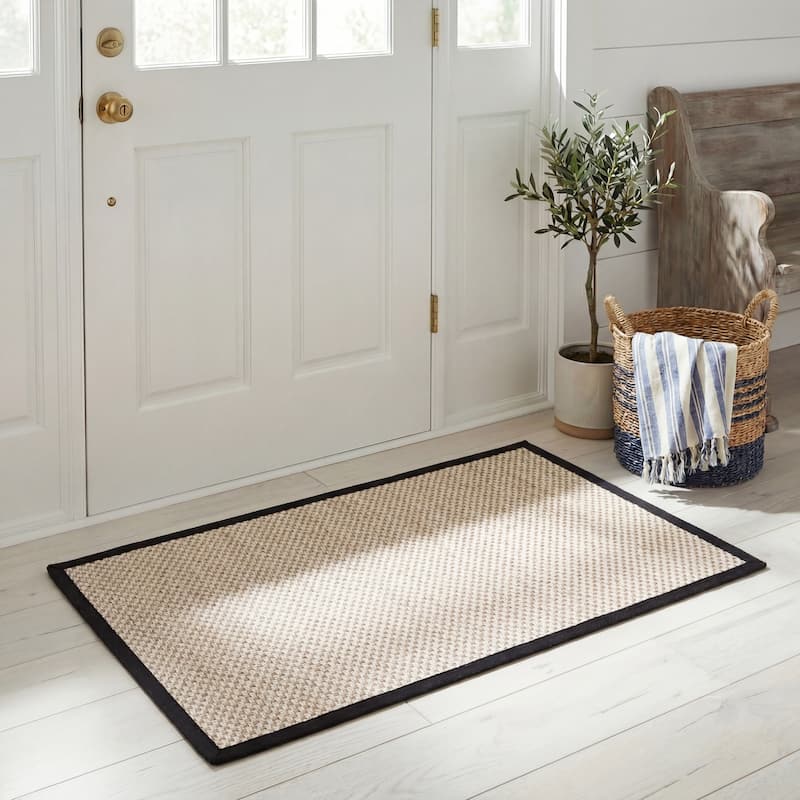 SAFAVIEH Natural Fiber Lorine Casual Border Sisal Rug