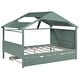 preview thumbnail 40 of 89, Skylight House Kids Bed Frame with Trundle Bed