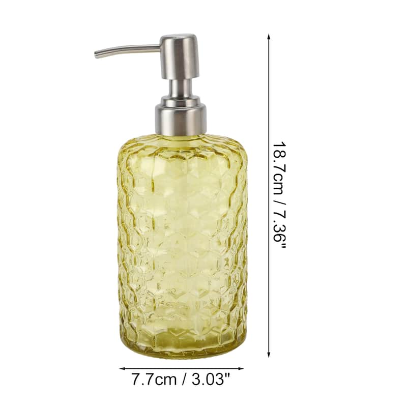 Simple Cylindrical Soap Pump Dispenser for Bath 500ml 1 Pcs