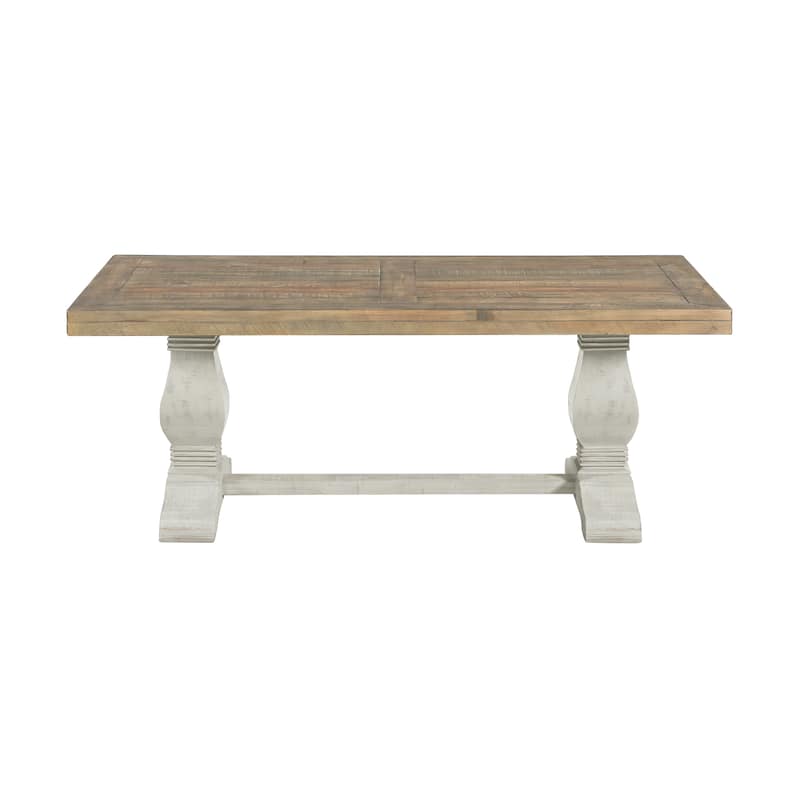 Napa 50" Solid Wood Pedestal Coffee Table