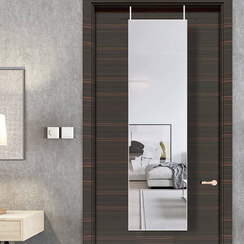 Modern Aluminum Alloy Thin Framed Full Length Floor Mirror