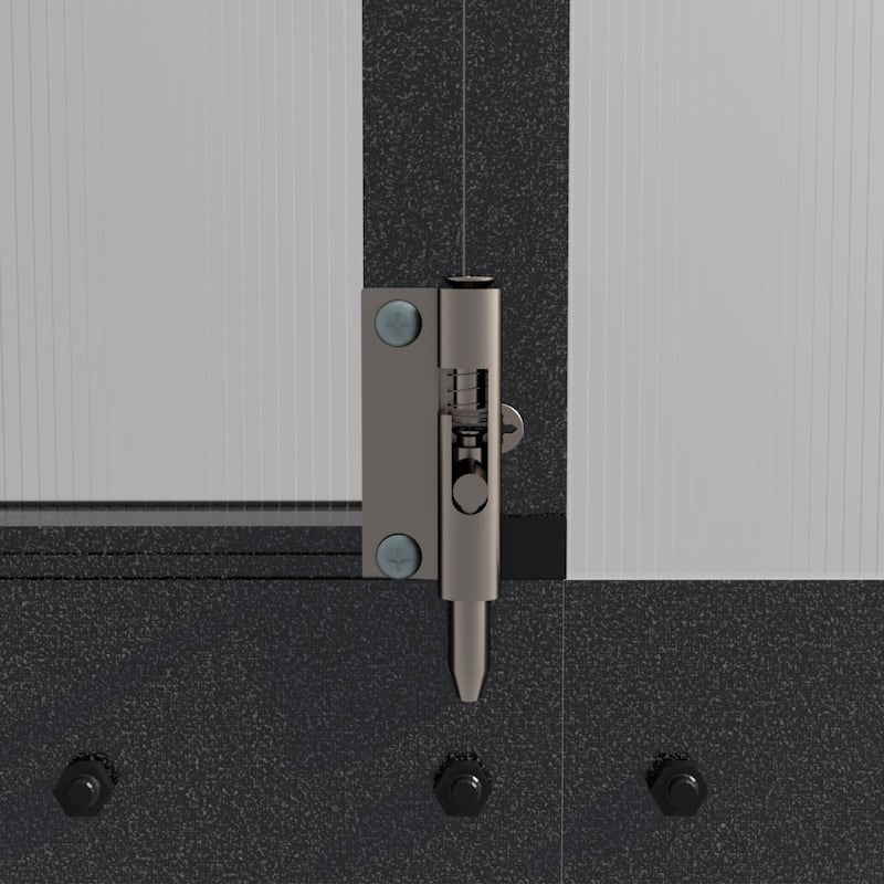 VEIKOUS Aluminum Walk-In Garden Greenhouse Kit with Adjustable Roof Vent and Lockable Door Grey