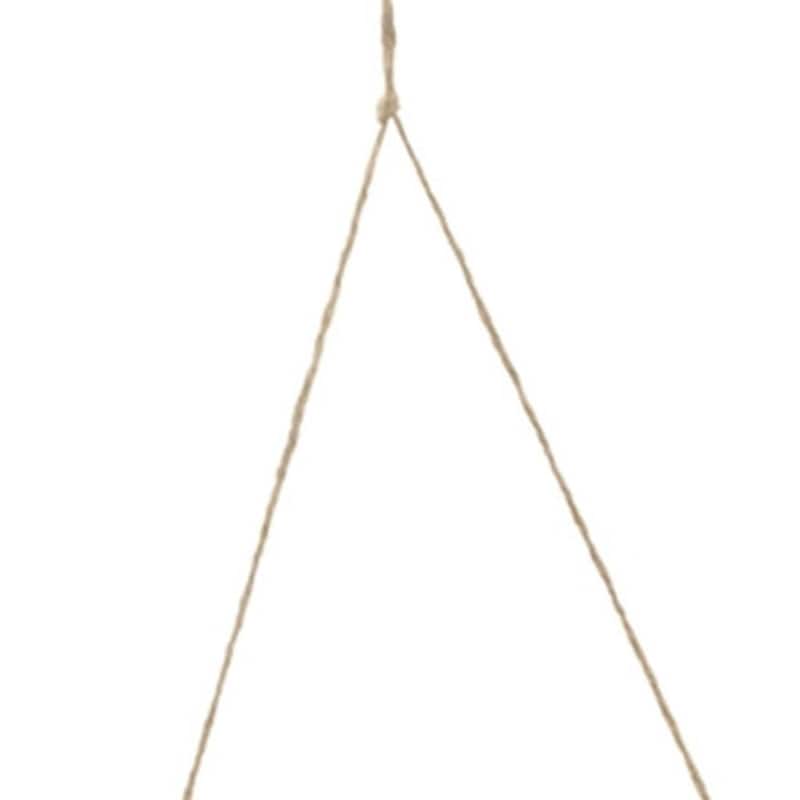 HomeRoots 37" White And Natural Hanging Seagull Decorative Sculpture - 34.50 in. x 37.00 in. x 10.50 in.