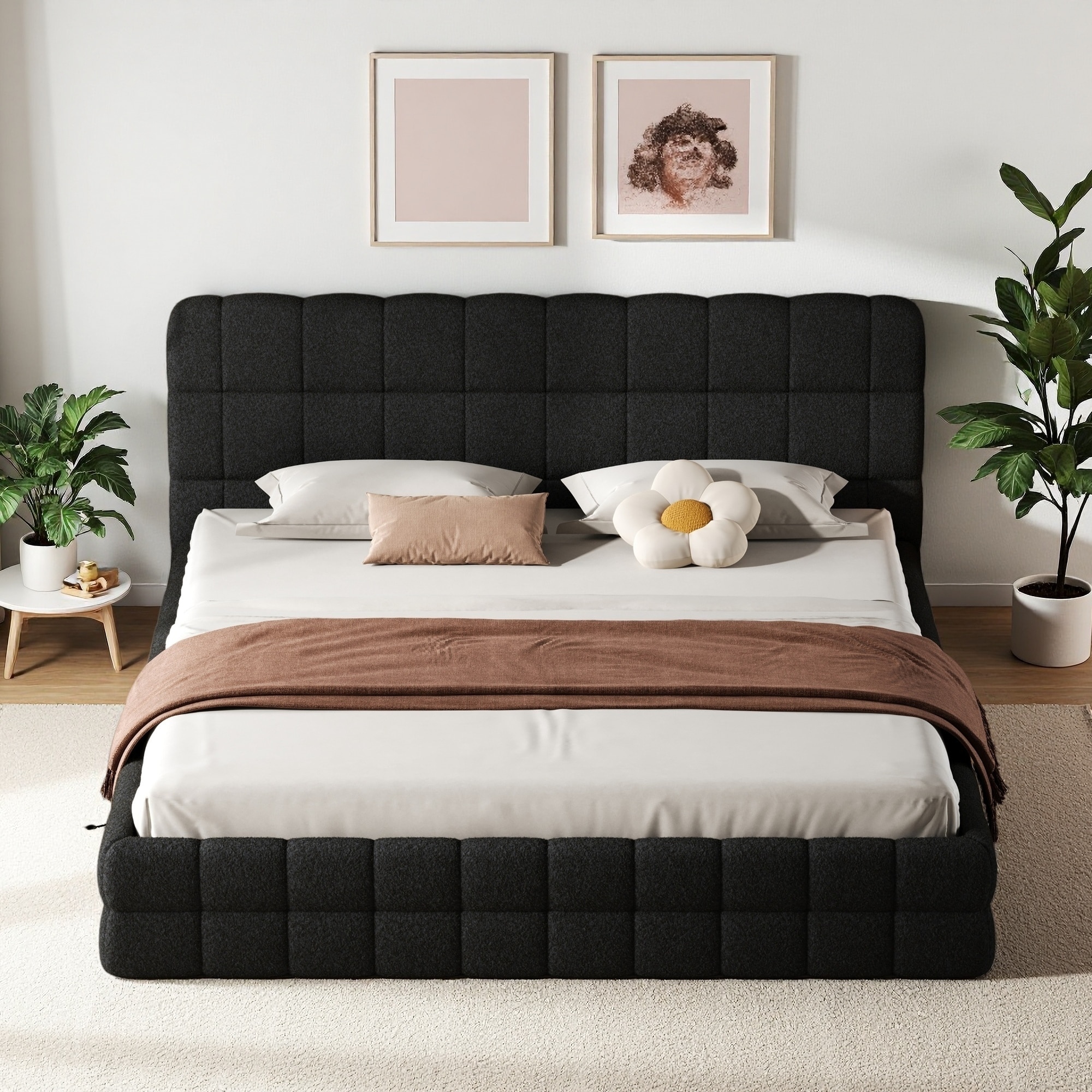 Upholstered Platform Bed