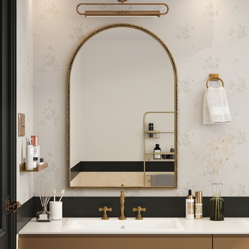 Arched Floor Mirror Metal Framed Mirror Dressing Mirror Oversized Wall Mirror