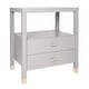 preview thumbnail 5 of 14, Painted Wood Storage Nightstand with Brass Accents by East at Main