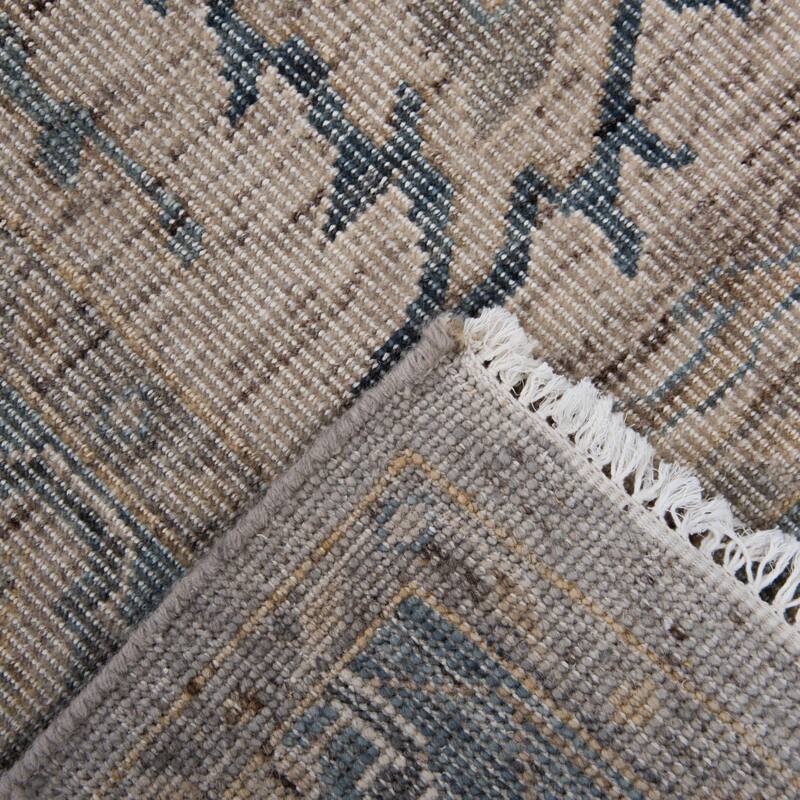 Alora Decor Traditional Hand-knotted Medallion Blue Rug