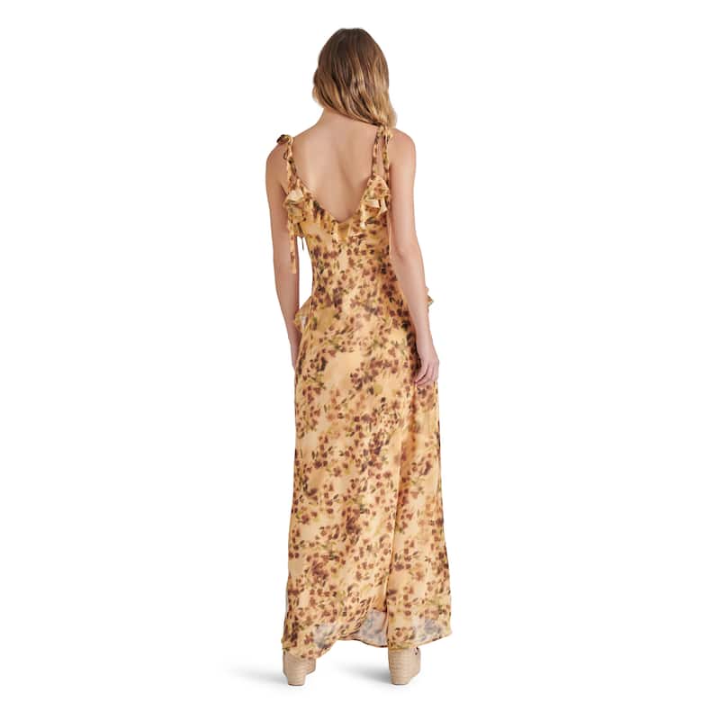 Steve Madden Adalina Printed Ruffle Maxi Dress