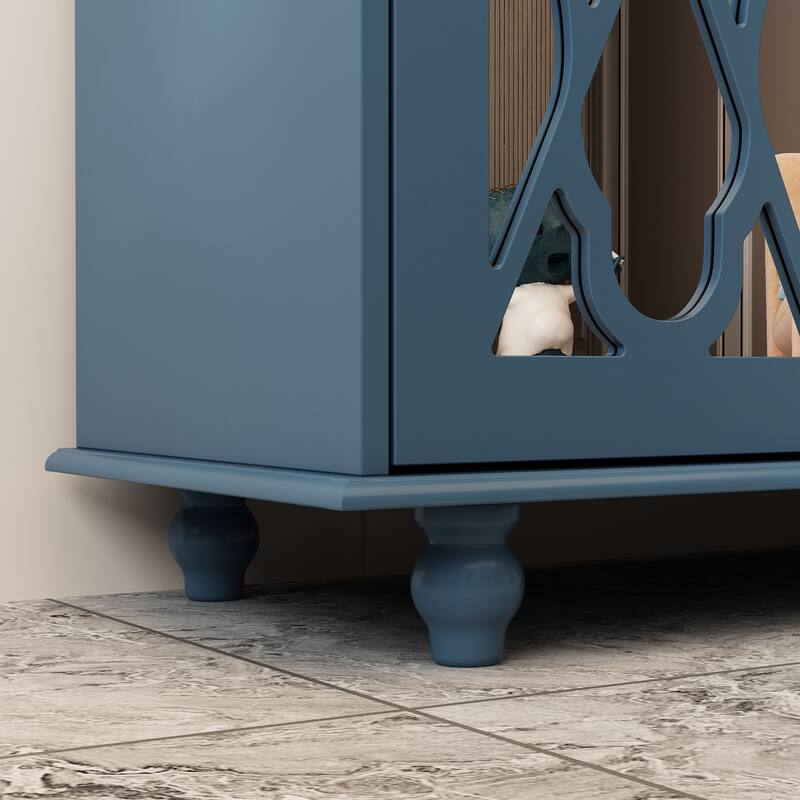 55.1" Accent Storage Cabinet Mirror Sideboard Buffet Cabinet Buffet