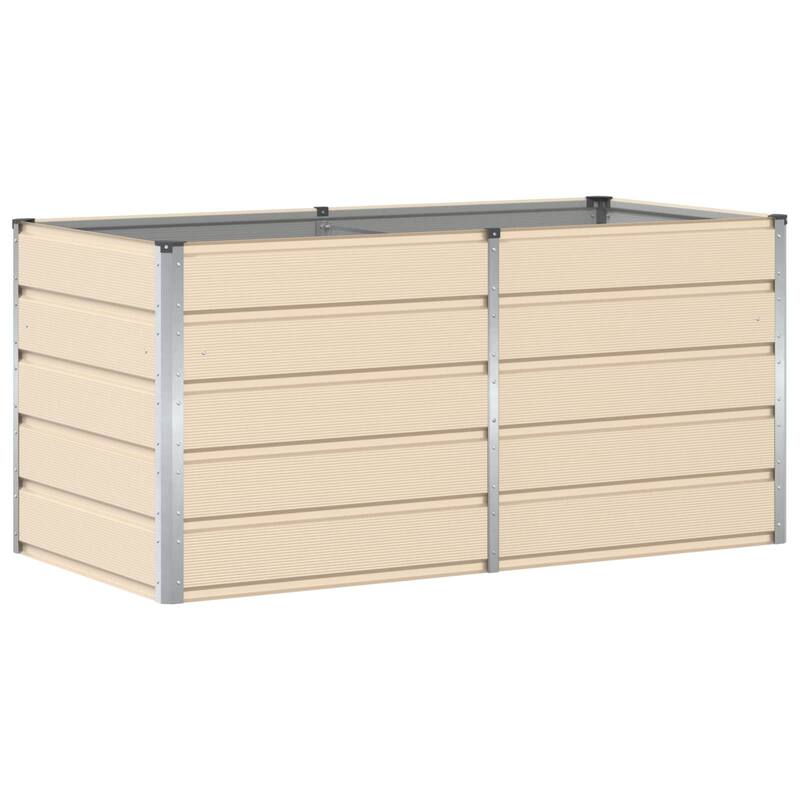 vidaXL Planter in Steel - 62.99 x 31.50 x 17.72