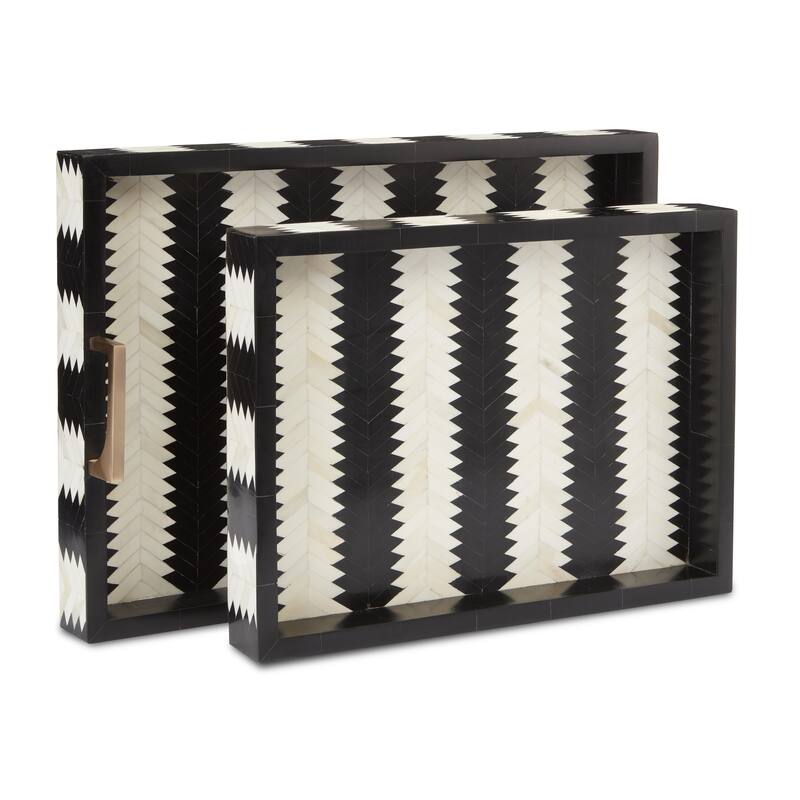 Currey & Company Arrow Tray Set of 2