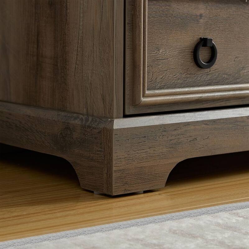 29.5" Modern Tall Textured Borders Organizers with 6 Drawers