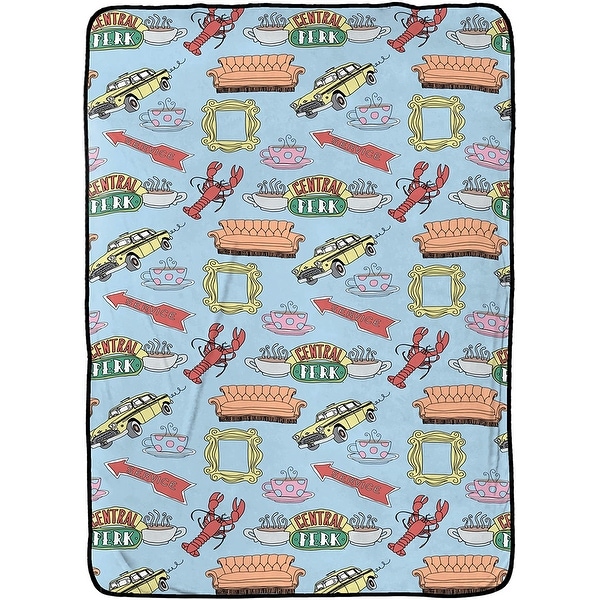 Friends Spring Doodles 62X90 Blanket