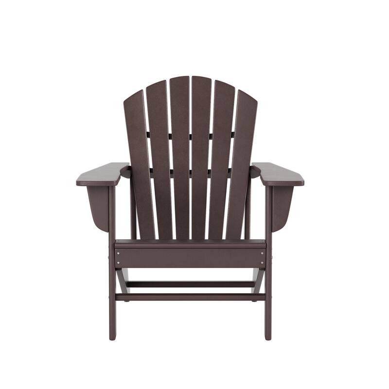 Altura Outdoor 5-Piece Adirondack Chair & Round Coffee Table Conversation Set