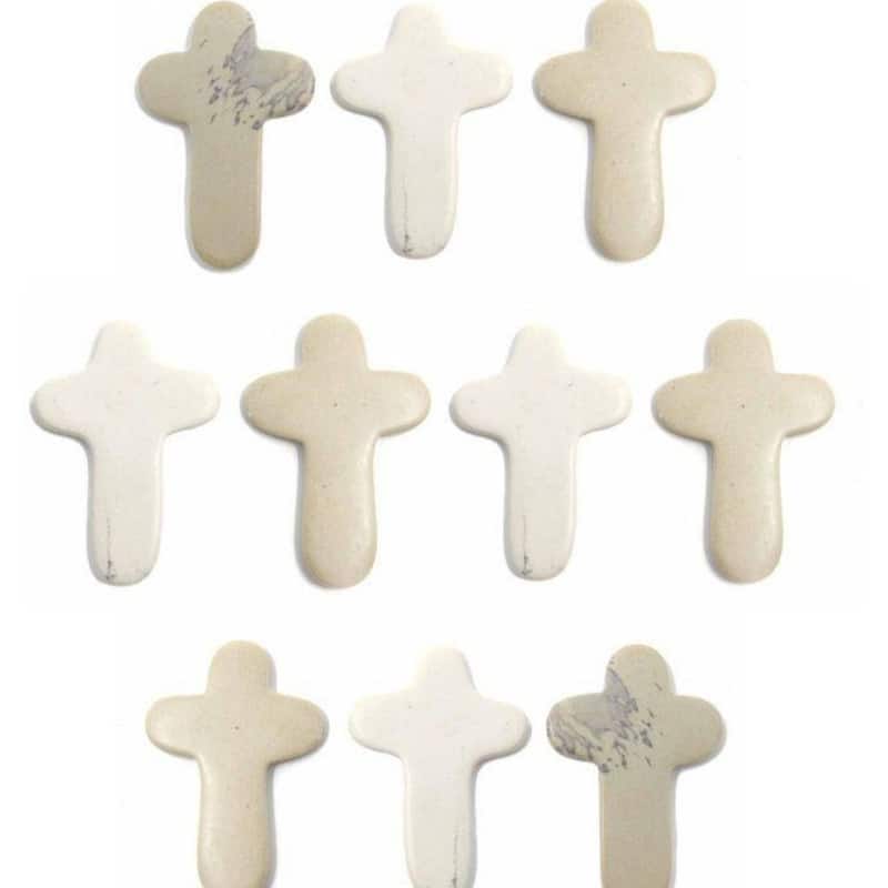 Comfort Crosses in Carved Soapstone, Set of 10
