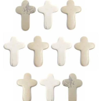 Comfort Crosses in Carved Soapstone, Set of 10