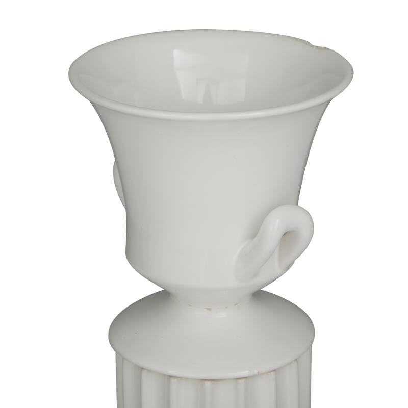 White Porcelain Transitional Vase Set of 2