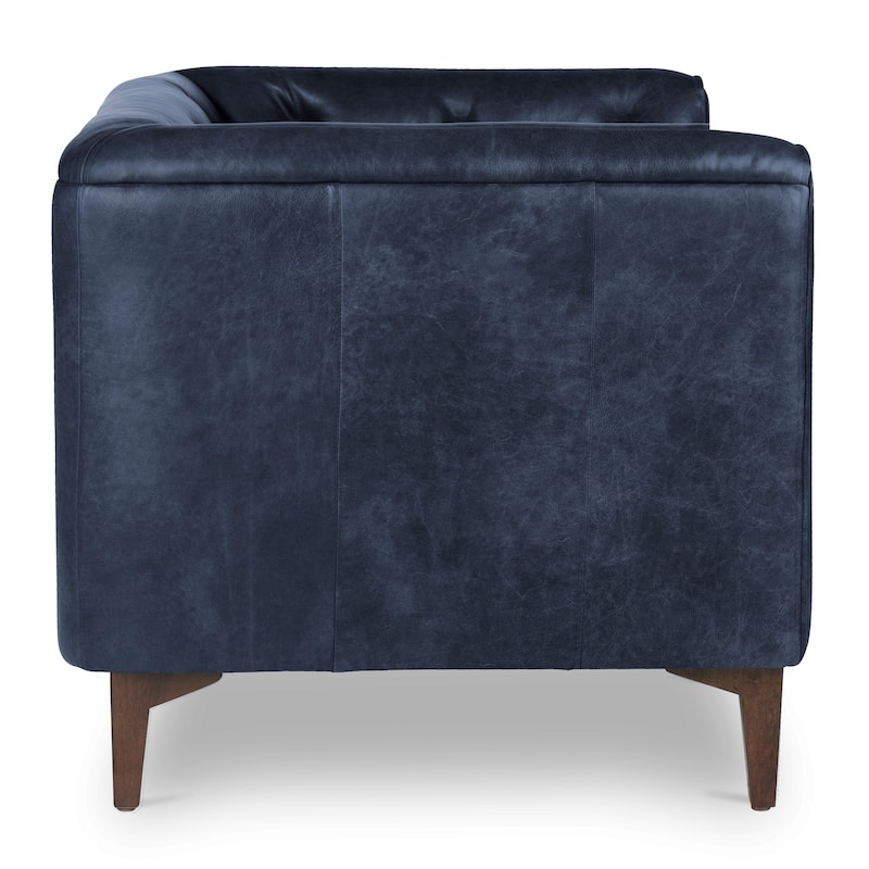Poly & Bark Essex Lounge Chair (Set of 2) - Genuine Italian Leather