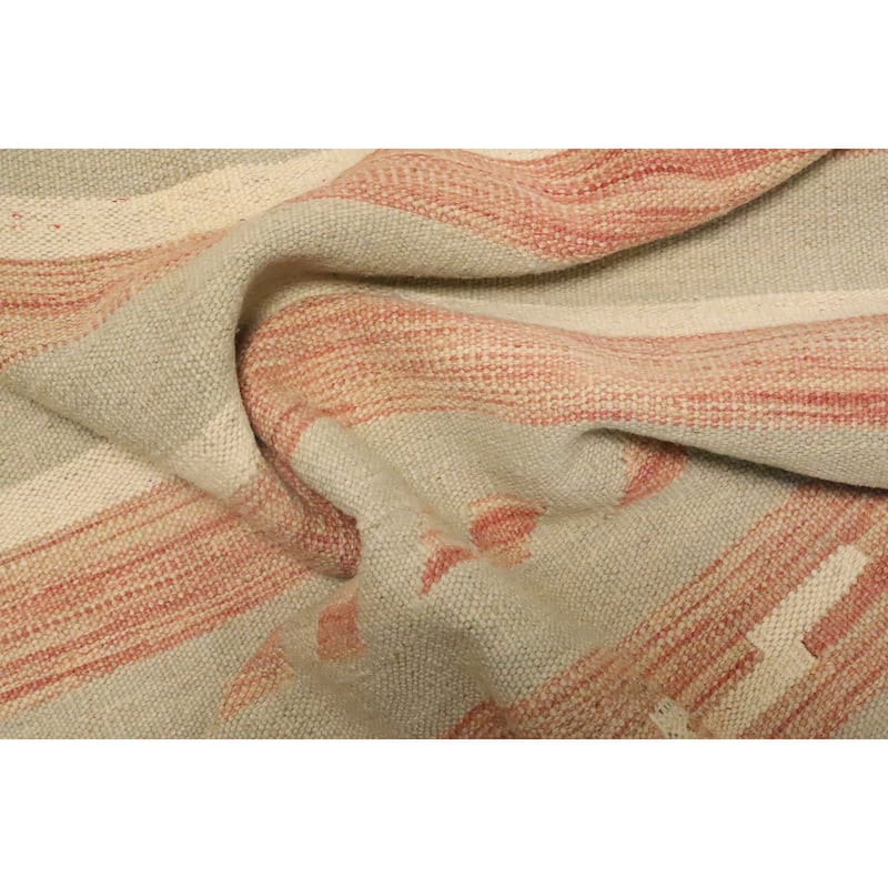 Hand Woven Oriental 100% Wool Carpet Southwestern Tribal Multi-Colored Kilim Area Rug - 5' 10'' X 3' 2''