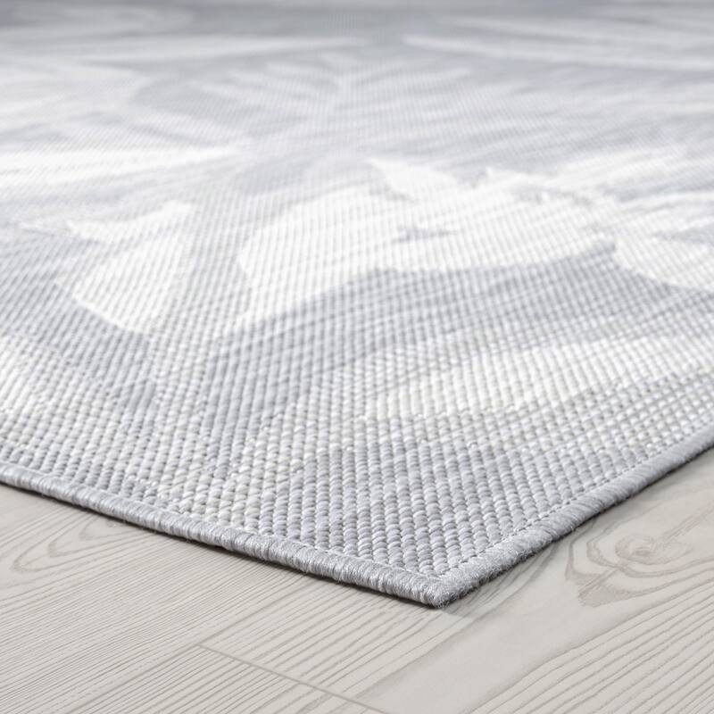 Exo Coastal Floral Indoor/Outdoor Area Rug