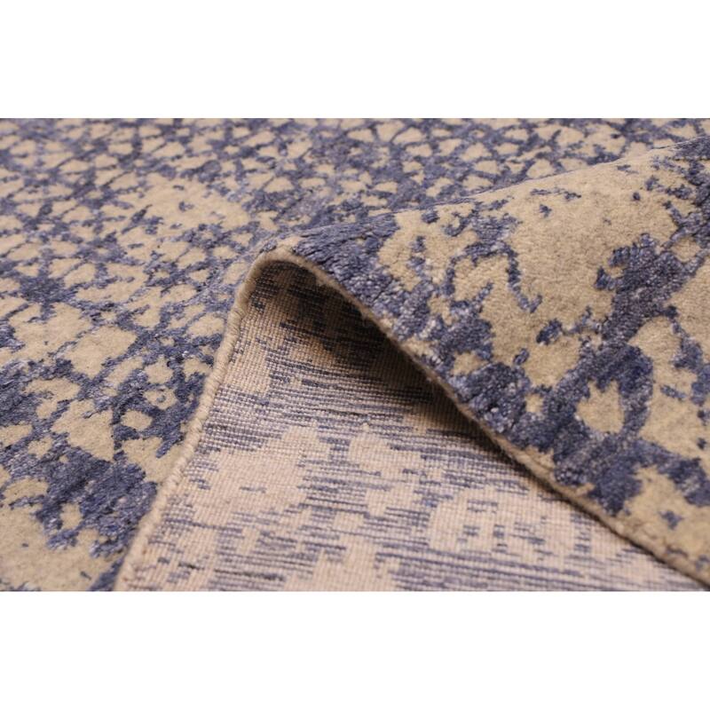 ECARPETGALLERY Hand Loomed Elysian Indigo Rug - 7'11 x 9'11