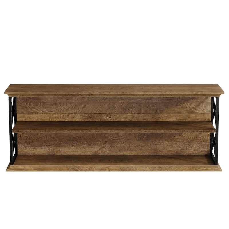 TV Stand for 55/60/65/75-Inch TVs, Entertainment Center with Shelves, Media TV Console for Living Room, Bedroom