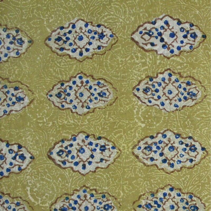 Cotton Block Print Geometric Tablecloth Rectangle