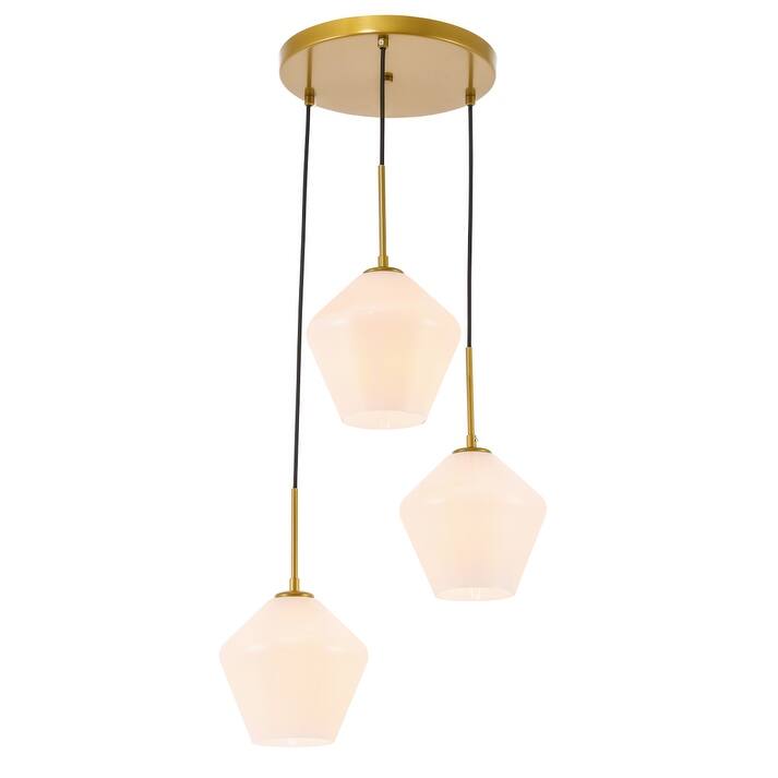 Gerald 3-Light Glass Pendant