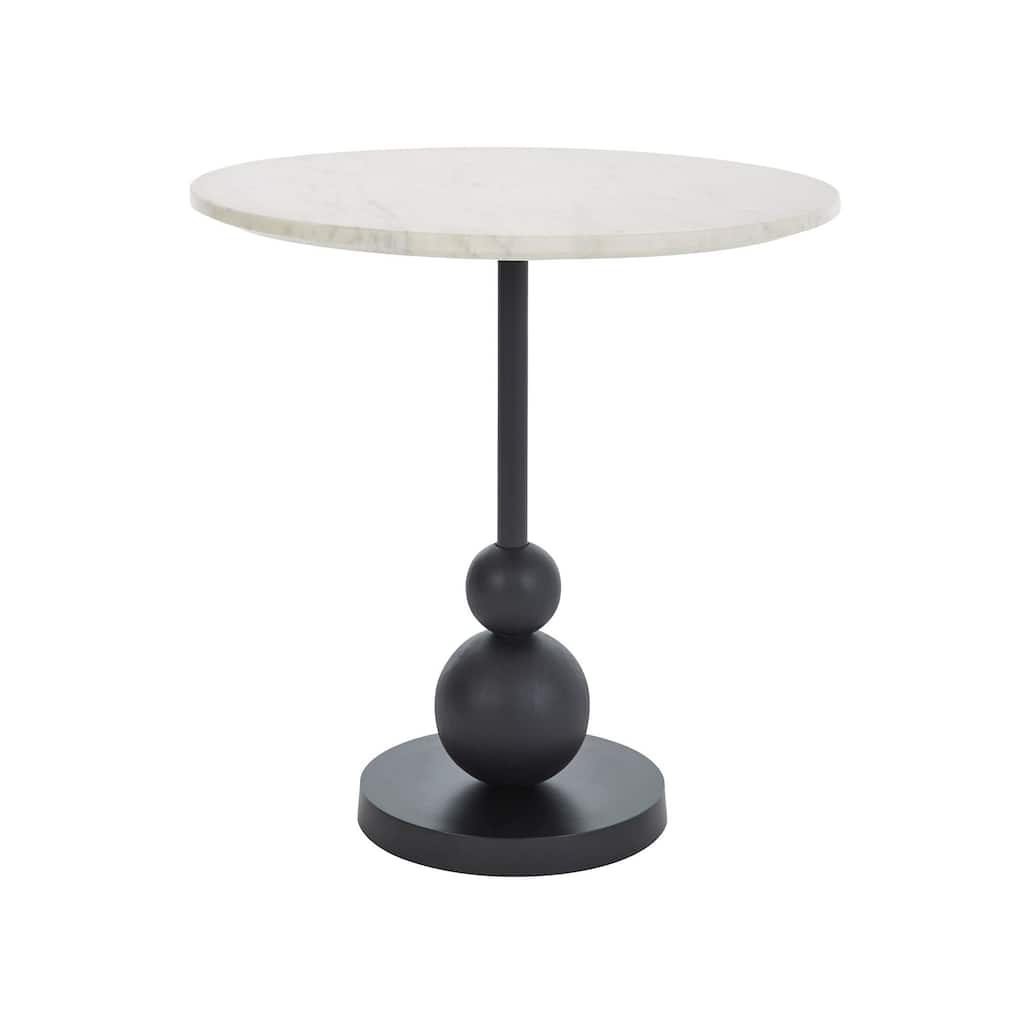 Renwil Corrine Aluminum Side Table, Matte Black
