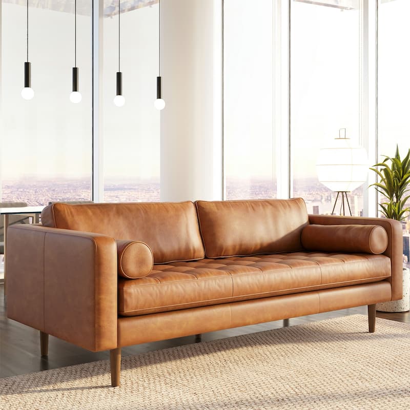 Poly & Bark Napa 88.5" Sofa - Genuine Italian Leather