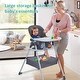 preview thumbnail 19 of 26, Baby High Chairs Highchairs with Foldable and Convertible, Adjustable Height and Recline