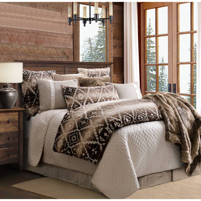 Paseo Road by HiEnd Accents Chalet Aztec Euro Sham, 27"x27"