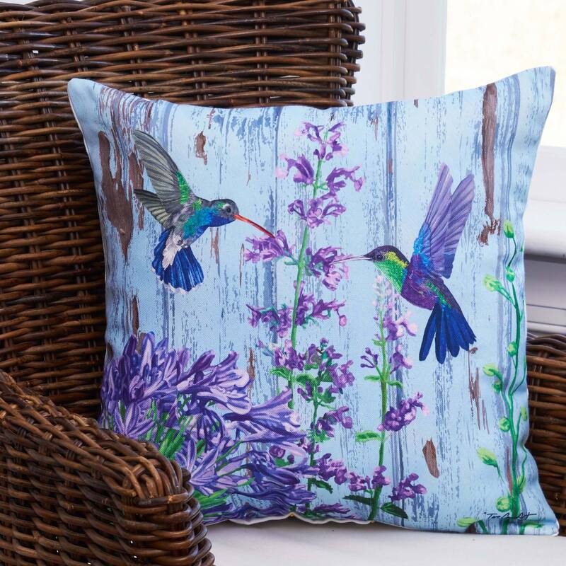 Hummingbird Paradise Pillow