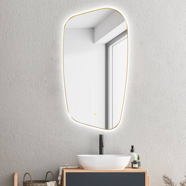 Altair Serra 24 in. W. x 32 in. H Rectangular Aluminum Medicine Cabinet with Mirror