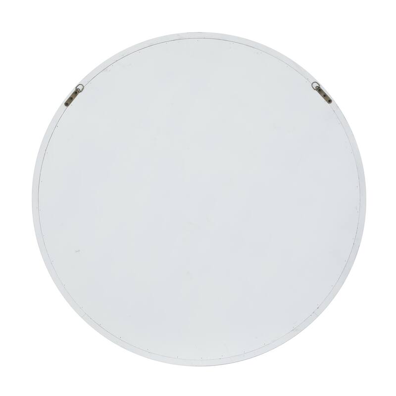 Wooden Wall Mirror with Thin Frame - Black, White, Gold - Roche River Decor