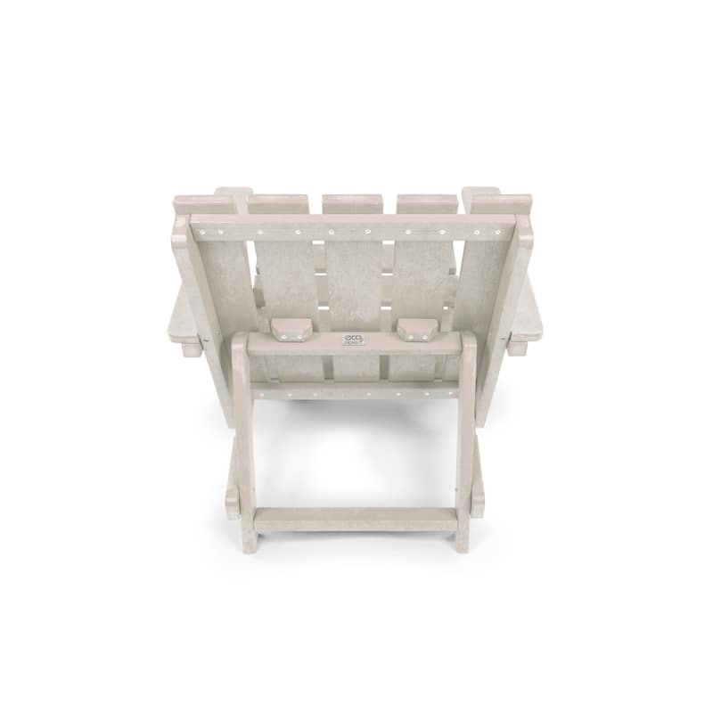 Amalfi Fully Assembled All-Weather HDPE Outdoor Folding Modern Adirondack Chair
