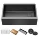 preview thumbnail 41 of 52, KRAUS Kore Stainless Steel Farmhouse Kitchen Sink with Accessories
