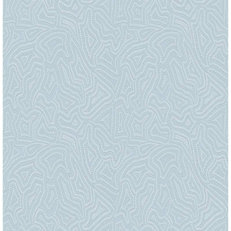 A-Street Prints Hollenback Light Blue Dotted Abstract Wallpaper