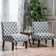 preview thumbnail 2 of 35, Kassi Ikat Pattern Accent Chair (Set of 2) by Christopher Knight Home - 22.50" L x 29.50" W x 32.00" H