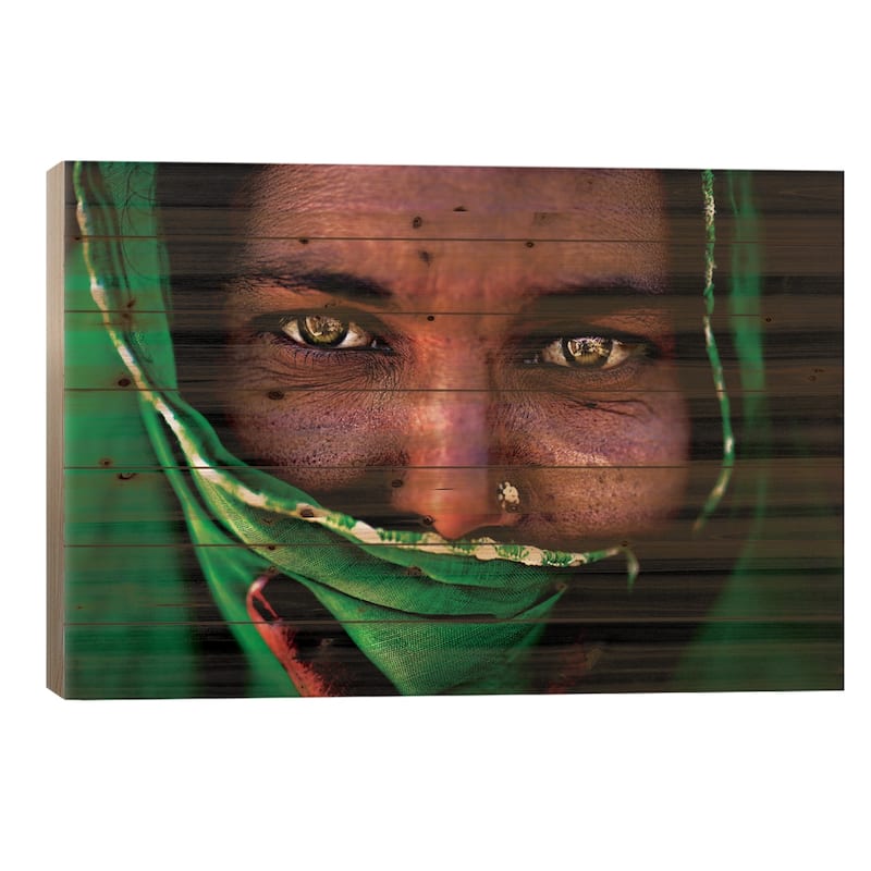 Untitled Print On Wood by Alessandro Bergamini - Multi-Color - 18x26x1.5