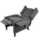 preview thumbnail 4 of 54, Manual Adjustable WingBack Recliner Chair, with Foldable Side Table, USB Charging Ports, PushBack Reclining Chairs