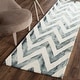 preview thumbnail 4 of 121, SAFAVIEH Dip Dye Marybeth Hand-tufted Wool Chevron Area Rug