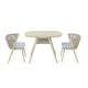preview thumbnail 5 of 13, Small Space Mid-Century Modern 3-Piece Aluminum Outdoor Bistro Set by Furniture of America