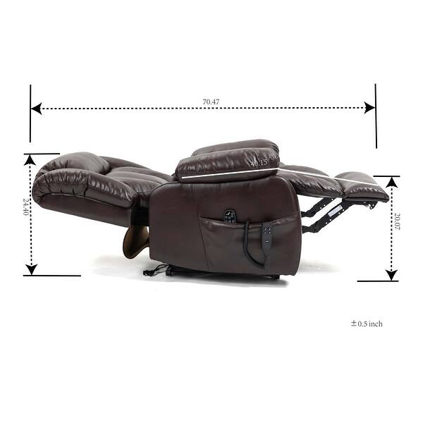 Power Lift Recliner,with 8Point Vibration Massage and Lumbar Heating